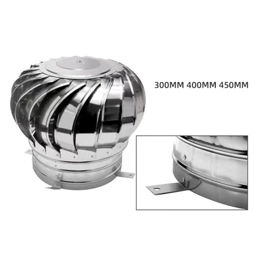 Hotte ventilation non électrique évent de toit inox 800mm - 7