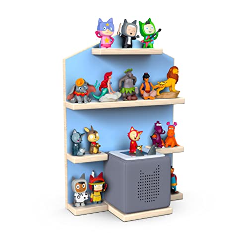 Little Moonshine Regal für Tonie Box und Tonies DAS ORIGINAL - Das Regal für Toniebox und bis zu 32 Tonies - Magnetisches Wandregal - 4 passend zur Toniebox