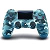Dualshock 4 PS4-Controller, kabellos: Blue Camouflage (blaues Tarnmuster) für Sony Playstation 4