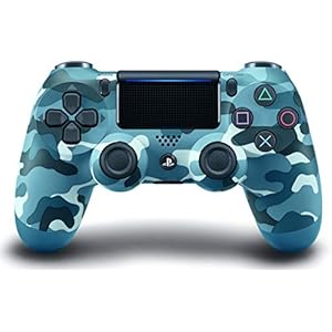 Dualshock 4 PS4-Controller, kabellos: Blue Camouflage (blaues Tarnmuster) für Sony Playstation 4