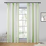 EINZIGARTIGES DESIGN: Erhältlich in kräftigen Farbnuancen, unsere transparenten Vorhänge verleihen Ihrem Wohnraum sofort einen Hauch von Eleganz, perfekt für Schlafzimmer, Wohnzimmer und Esszimmer.