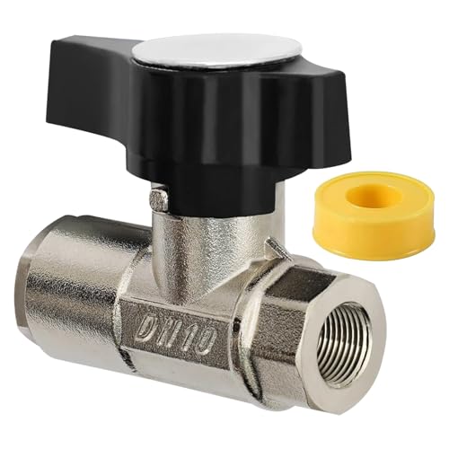 Ball Valve Pressure Washer DN10 Ball Valve -Pressure Washer Ball Valve Heavy-Duty 3/8 Ball Valve for Power Washer Hose Max Pressure up to 5000 PSI.