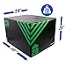 Yes4All 3 in 1 Foam Plyometric Jump Box - Jump Training & Conditioning - Green, A. 30