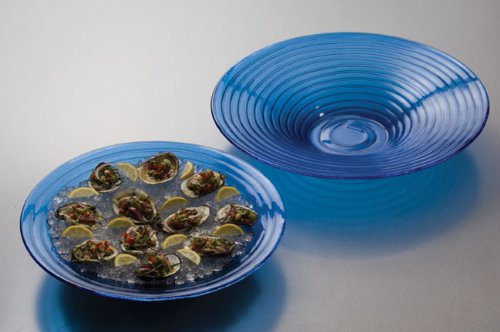 American Metalcraft GBB15 15" Glacier Blue Glass Bowl