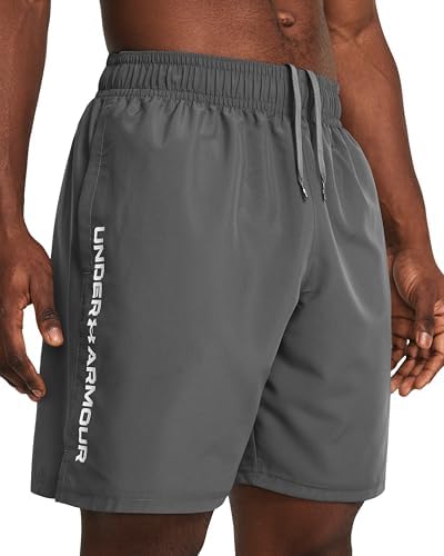 Under Armour UA Tech Woven Wordmark Short Erkek Şort Castlerock / / White XL - Görsel 5