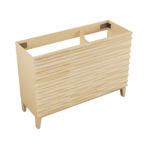 Image of Swiss Madison Cascade 48'' Bathroom Vanity in Natural Oak - Cabinet
