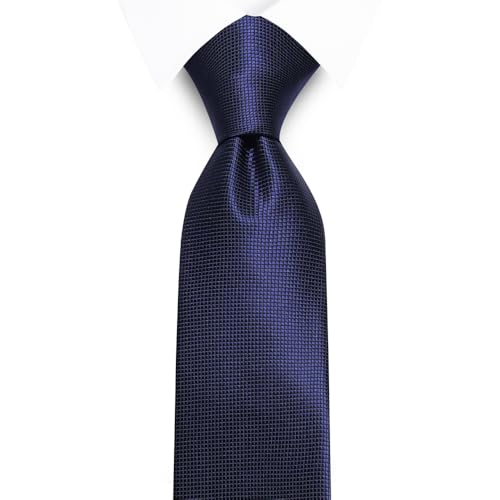 Image of Solid Color Ties Set Men Handkerchief Cufflinks Brooch 3.15 inches Classic Formal Necktie Pocket Square Set