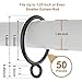 GASRONS 50 Pack Metal Curtain Rings with Eyelets, 1.5 inch Inner Diameter Drapery Rings Apply for Curtain Rods(Fits Up to 1 1/4-Inch Rod)