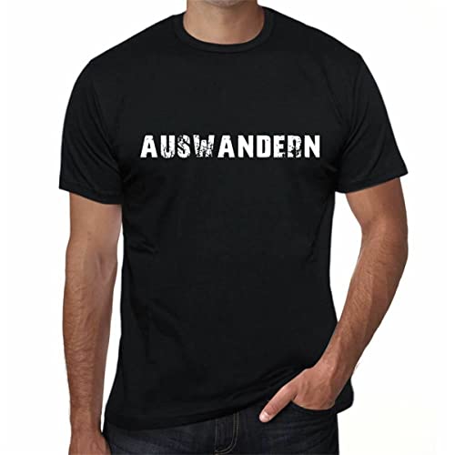 Photo de GVSCVS Emigrate Mens Black T-Shirt Birthday Gift(Medium)