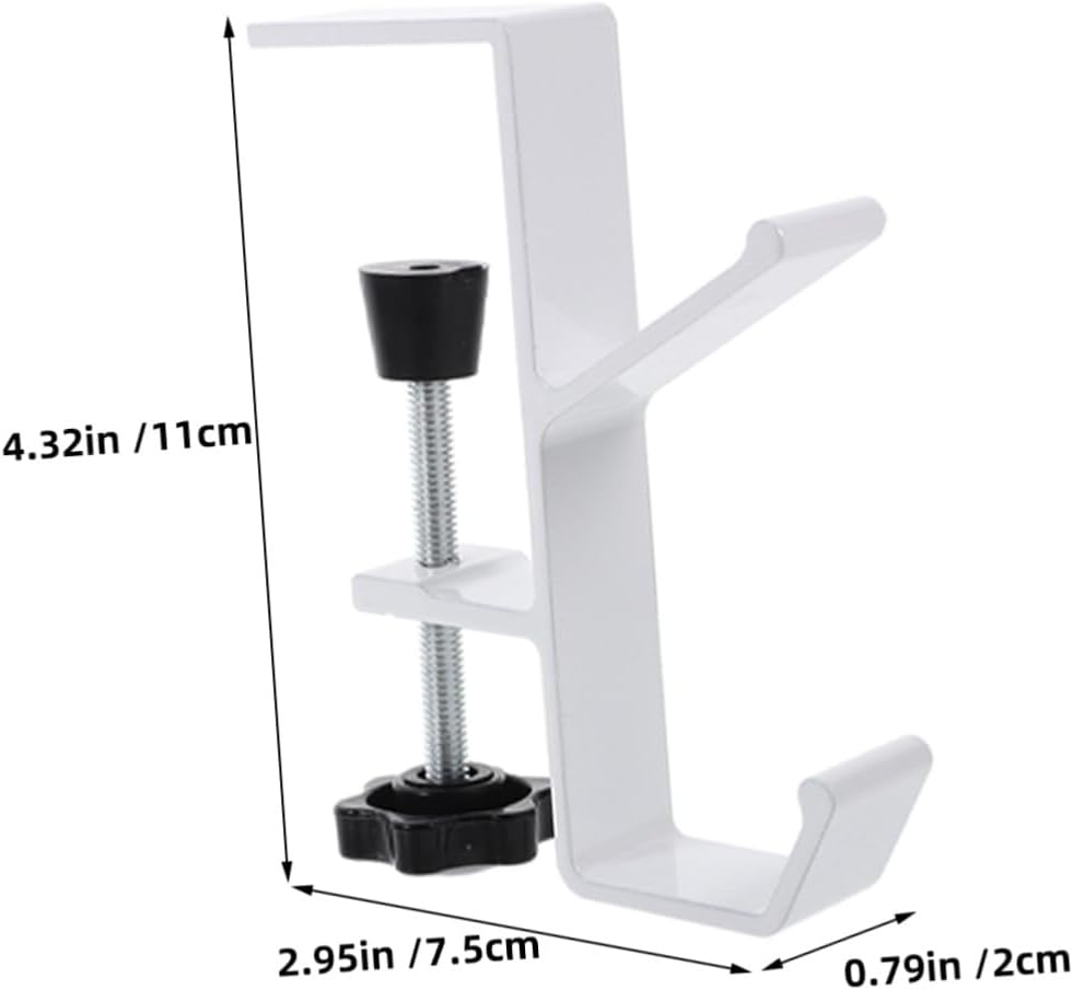 Amosfun 4pcs Adjustable Table Mount Hook for Backpack and Handbag image 2