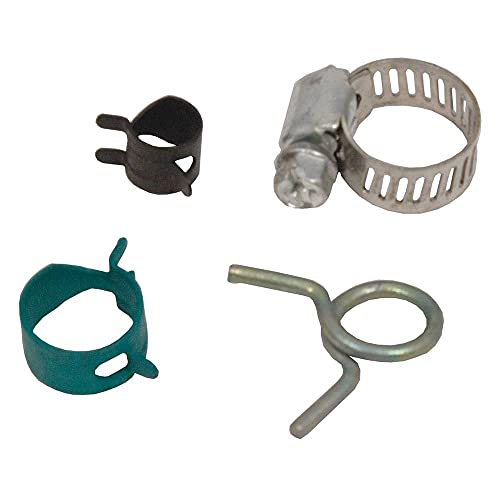 Image of Stens 415-170 Hose Clamp Assortment, 30 of 1 /4 inch-1 /2 inch OD, 30 of 7 /16 inch OD, 40 of 5 /16 inch OD, 60 of 1 /2 inch OD,Gray