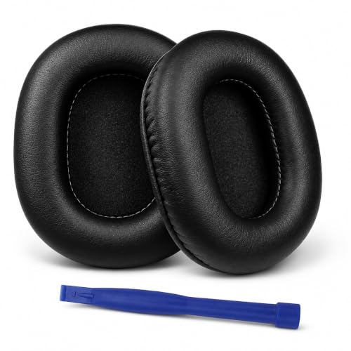 Image of Replacement Earpads for Boat Rockerz 550 / Immortal IM 700 / IM1000D / IM 1300 Headphones | Soft Memory Foam Cushions with Protein Leather - Black (1 Pair)
