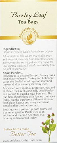 Celebration Herbals Organic Parsley Leaf Tea Caffeine Free, 24 Herbal Bags - Thumbnail 4