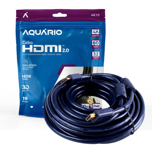 CABO HDMI 2.0 4K 3D 19 PINOS - 10 METROS