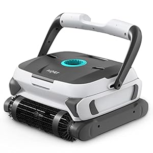 AIPER Automatic Robotic Pool Cleaner with Ultra Triple Motors, Large Top Loading Filter Baskets&Wall Climbing Function, Ideal for In-Ground/Above Ground Pools Up to 50 Feet, Gray (OC1200 Pro)