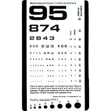 Graham-Field Pocket Size Plastic Eye Chart, 6 3/8" x 3 12", 1 Count Pack of 1
