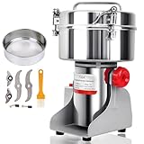 Samger 700g Electric Grain Mill Grinder, 1800W 110V Copper Motor Swing Type Commercial Grinders, High Speed 28000RPM Superfine Grinding Machine Pulverizer for Dry Cereals Corn Pepper Coffee