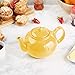 RSVP International Stoneware Teapot Collection, Microwave and Dishwasher Safe, 42 oz, Yellow