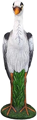Design Toscano Gray Heron Coastal Bird Statue
