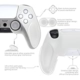 PlayVital Ninja Edition Anti-Slip Silicone Cover Skin for ps5 Wireless Controller, Protector Soft Rubber Case for ps5 Controller Fits with Charging Station with Thumb Grip Caps - Glow in Dark Green - Image 7