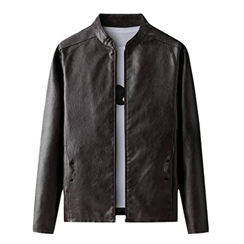 Veste de printemps en polyuréthane grande taille XL homme coupe ajustée