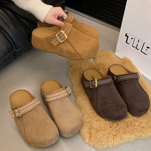 Sabots pour femmes classiques à plateforme en cuir d'imitation - 2