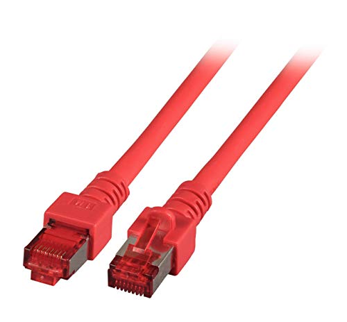 EFB-Elektronik RJ45 Patch Cable S/FTP Cat.6 LSZH 0.5 m Red