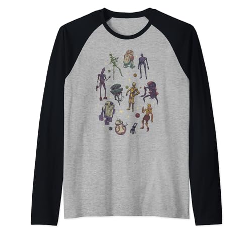 Star Wars Sidekicks t-shirt de baseball bicolore avec imprimé géométrique circulaire