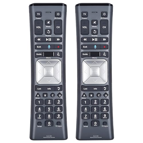 2 Pack XR11 Xfinity Remote Control Replacement – Universal IR/RF Remote for Cox & Comcast, Easy Pairing, Voice Search, Backlit Keys, Compatible with X1, XG1, Xi3 Cable Boxes/DVR Receivers