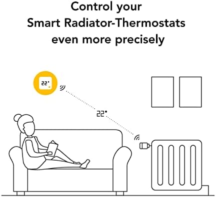 tado° Wireless Temperature Sensor - Wifi Add-On Product For Smart Radiator Thermostat - Digital Temperature Control For Active Heating Control - Easy DIY Installation - Save Energy and Heating Costs