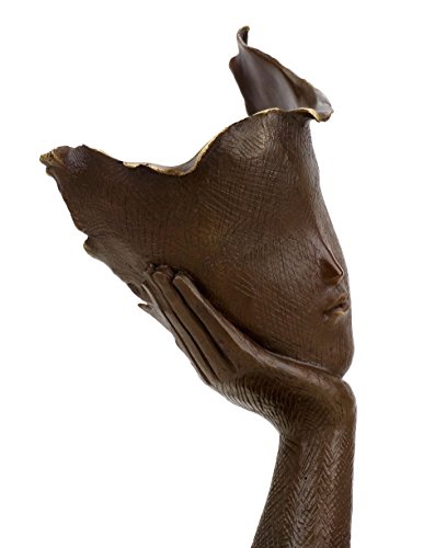 Busto de bronce limitado Thinking Woman firmado por Martin Klein con base de mármol 4