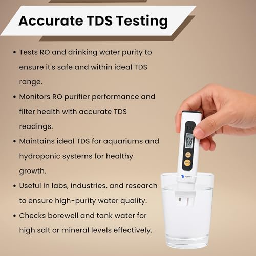 Image of AMPEREUS Digital TDS Meter for water testing, Water Purity tester for home and commercial uses, Ppm Tester For Water Testing, Total Dissolved Solids Meter