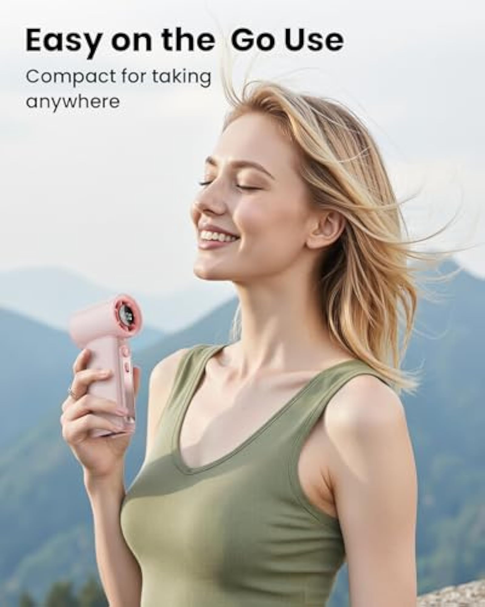 High Speed Portable Handheld Mini Turbo Fan with 100 Speeds