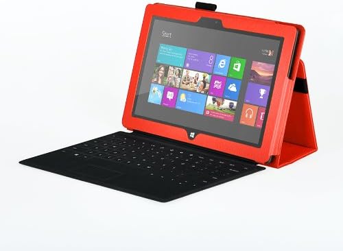 Case for Surface Pro 1st/ Surface Pro 2 - onWay Premium Folio Case Cover with Stand for Microsoft Surface Pro 1st/ Surface Pro 2 (Does not fit Windows RT Version), Orange