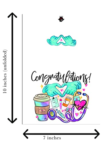 Red Door Inspirations Nursing School Graduation Card, Includes Single Card And Envelope. (Nursing Graduate Card) #TOP4