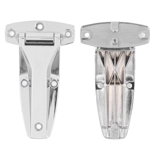 1Pcs 14cm/5.5inch T Strap Hinge Zinc Alloy Material Tool Box Carriage Compartmen Door Hinge Replacement for Toolbox Car Door(1Pcs Silver)