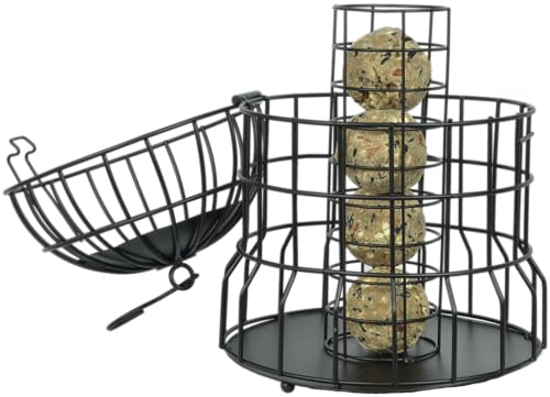 Supa Meisenknödel-Futterspender für Wildvögel, schützt Eichhörnchen und größere Vögel wie Tauben und Tauben