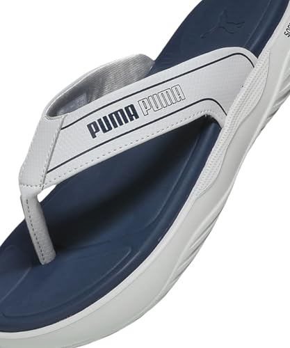 Image of PUMA | SOFTRIDE Seave V1 Flip-Flops | Persian Blue-Cool Light Gray | 9UK