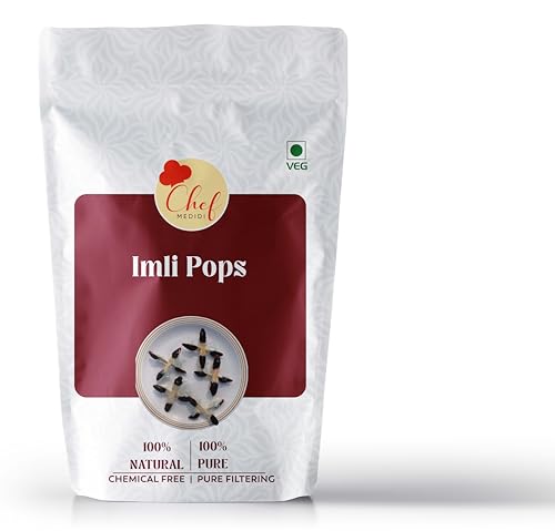 Image of Chef Medidi - Imli Pops | Tangy Tamarind Candy | Sweet & Sour Indian Treat | Chatpata Desi Candy | Kids & Adults |Fun Chatpata Pops - (100 Pieces)