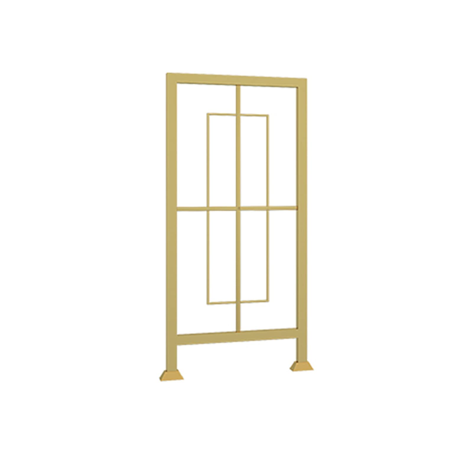 Garde-corps dorée en métal au design raffiné pour mezzanine