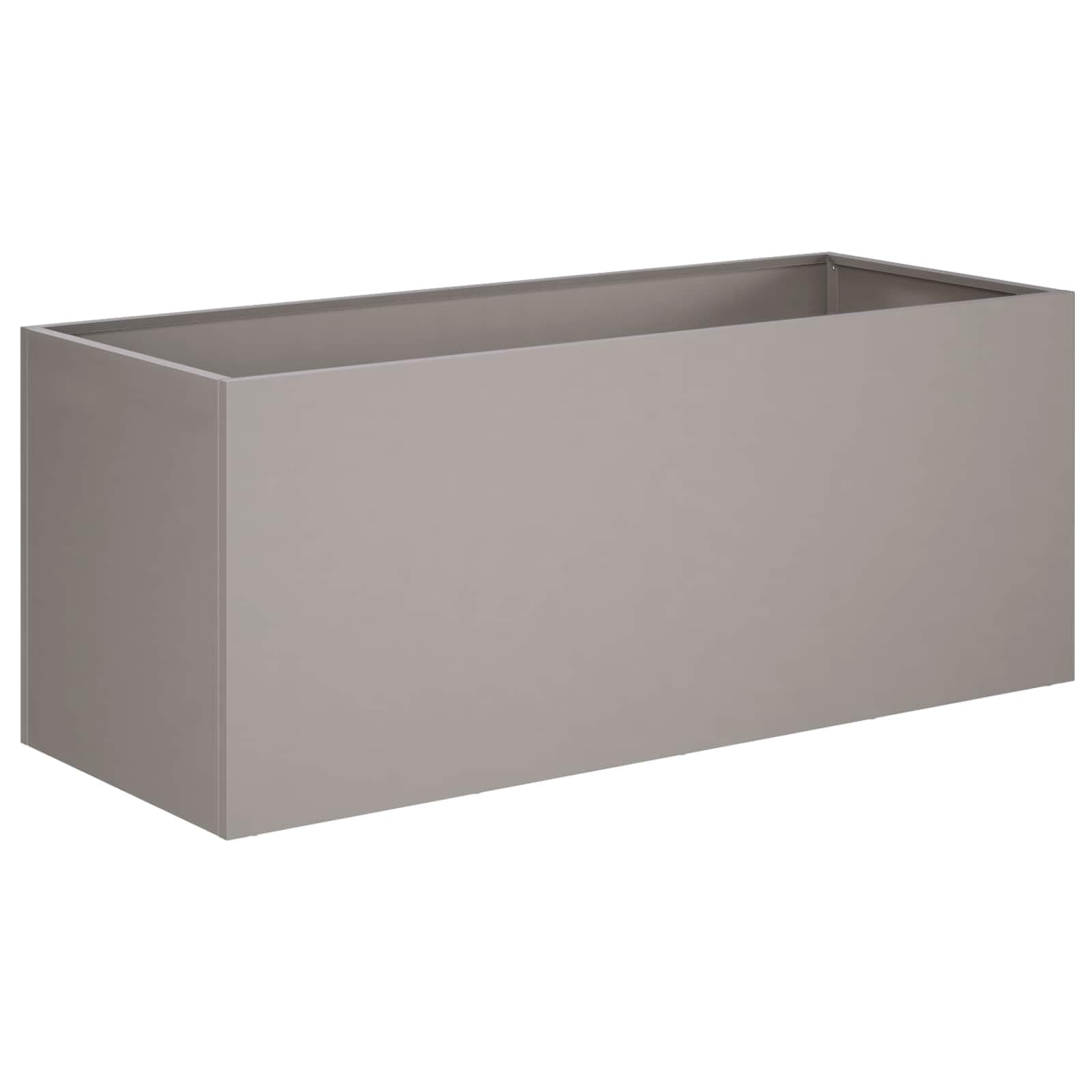 vidaXL Macetero de Jardín Oxidado 80 x 40 x 40 cm Acero Oxidado, Maceta Moderna para jardín y terraza, Rectangular, Resistente al Clima, Ideal para Flores y Plantas