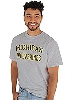 Blue 84 fan favorite Michigan Wolverines men's t-shirt This Michigan men's tee has a high quality vibrant graphic perfect for any Wolverines fan Each Michigan Wolverines t-shirt is made from a soft cotton that is the perfect weight for gamedays or cr...