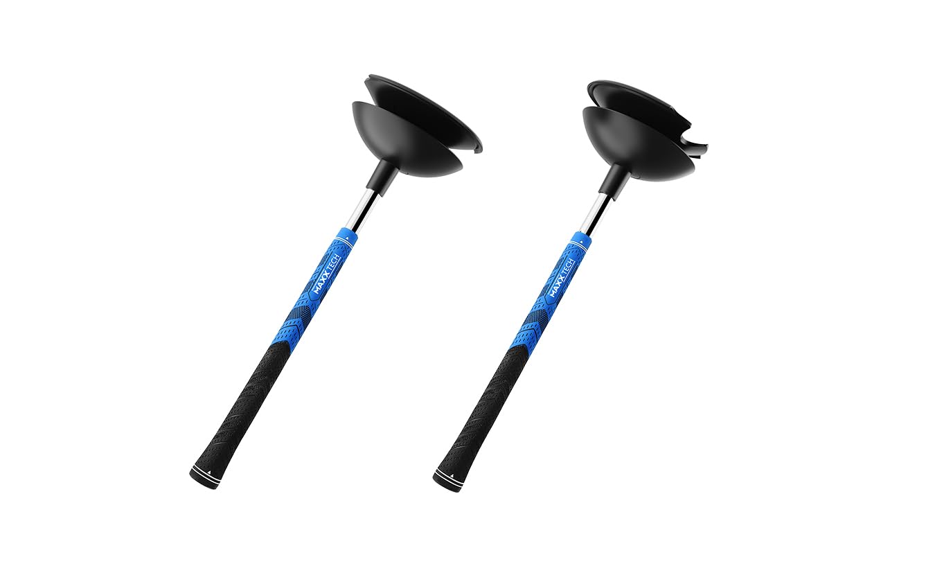 Maxx Tech VR Pro Golf Clubs Kit designed for PlayStation 5 PSVR2 controllers, includes 2 premium quality golf clubs compatible with Golf +, Walkabout Mini Golf and many more
