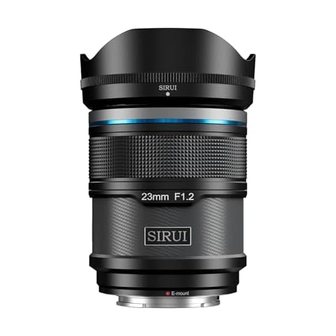 SIRUI Sniper 23mm Autofocus Lens, F1.2 Wide Angle APS-C Camera Lens for A5, A6, FX30, ZV-E10 (E Mount, Black) Cover