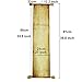 MiraShine Blank Scroll Paper with Wood Rods 8.25 X 36 Inch for Writing, Weding vows, Invitation, Props, Cosplay, Renaissance Festivals, Naughty or Nice List