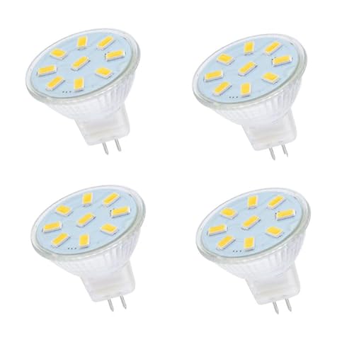 JZLBBC Bombillas LED GU4 MR11 Foco Iluminación Empotrable Lámpara LED GU4 220V 5W Blanco Cálido,Blanco Cálido,5W-4Pc