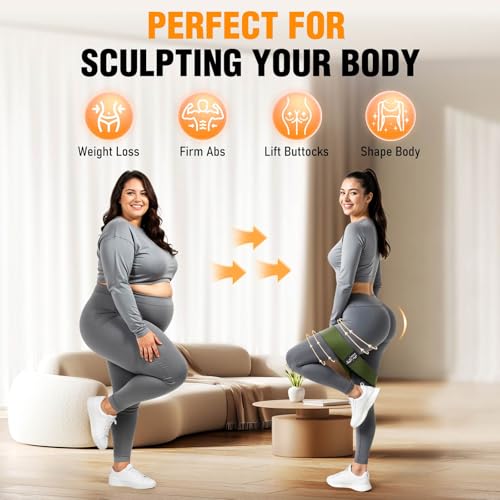 image for COOBONS FITNESS Fabric Resistance Bands for Working Out - Exercise Ban