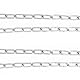 SEUICYNE 5m x 4mm Edelstahlkette Meterware Stahlkette, Edelstahl Ketten Gliederkette Metallkette Rundstahlkette Geschweißte Kette für Schaukelketten Ankerkette Hängesessel, Tragfähigkeit 200kg