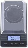 IUBGFTO Digitale elektronische Waage, hochpräzise 0,001 g, Mini-Taschenwaage für Schmuck, tragbare Grammwaage, Laborwaage für Diamanten, Gold, Lippenstift (30 g/0,001 g)