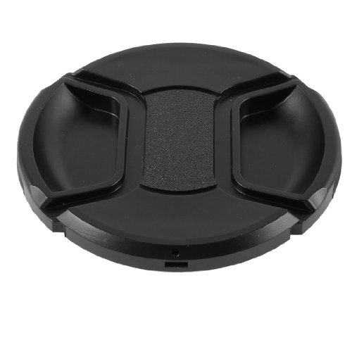uxcell Univeral 77mm Center Pinch Front Lens Cap for DSLR Camera
